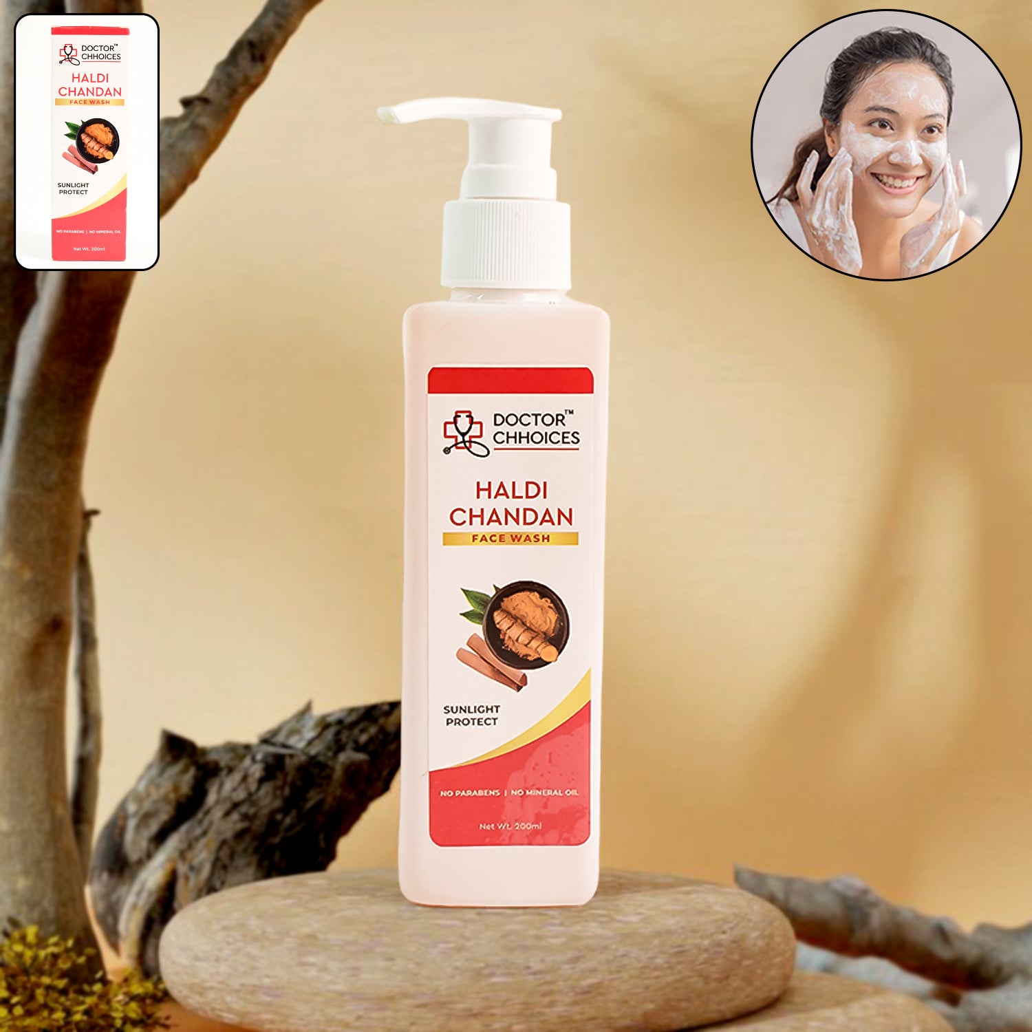 Doctor Chhoices Haldi Chandan Face Wash 200 Ml (1 Pc) Doctor Chhoices Haldi Chandan Face Wash 200 Ml (1 Pc)